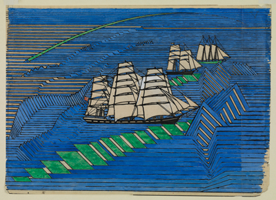 Charles Rennie Mackintosh, Sailing Ships, c.1922.
