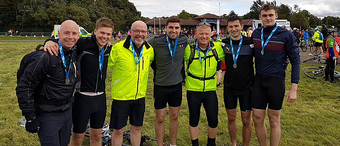 Glasgow Dental Hospital Cycling Club after