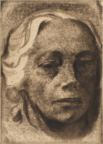 Käthe Kollwitz, Selbstbildniss (Self-portrait), 1912. 