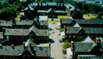 Ruchill Hospital, view of ward buildings from Dr Dermot Kennedy slide 8 1948-2010