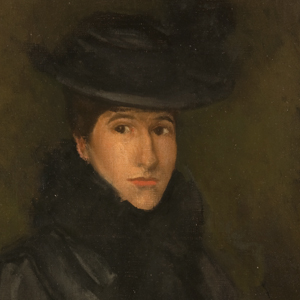 James Abbott McNeill Whistler,
The Black Hat – Miss Rosalind Birnie Philip, c. 1900-02.
© The Hunterian, University of Glasgow 2017