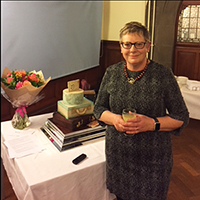 Image of Christine Lowther at her retiral party