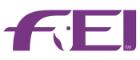 Image of the logo for the FEI (Fédération Equestre Internationale)