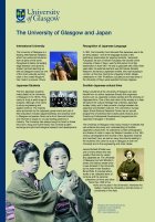 The University of Glasgow and Japan poster.