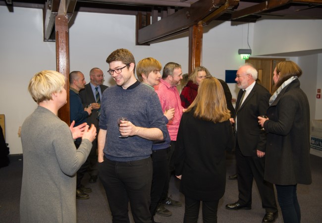 Professor Dauvit Broun celebration after been elected as a Fellow to the British Academy