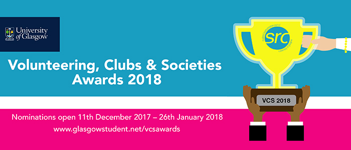 Volunteering, Clubs & Societies Awards logo 2018