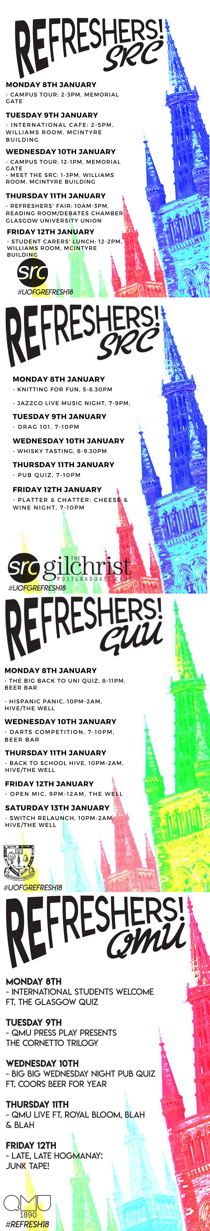 Refreshers Week Events