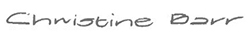 Image of Christine Barr's signature