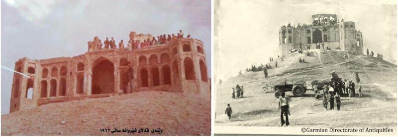 Fig. 4 Historic photographs of the Qala Shirwana from the 1960s and 70s