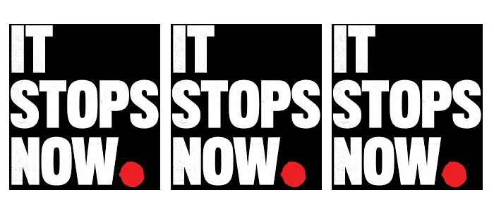 Logo for the It Stops Now campaign