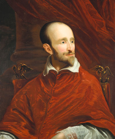 John Smibert, after Anthony van Dyck, Cardinal Guido Bentivoglio, c. 1719–20. Oil on canvas. Harvard Art Museums/Fogg Museum, Transfer from Harvard University Portrait Collection, 1969.50. Photo: Harvard Art Museums; © President and Fellows of Harvard College.
