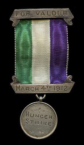 A WSPU Hunger Strike Medal - similar to that received by Dr Smith. ©Trustees of the British Museum, issued under a Creative Commons Attribution-NonCommercial-ShareAlike 4.0