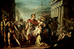 Gavin Hamilton painting of Hector's Farewell to Andromache