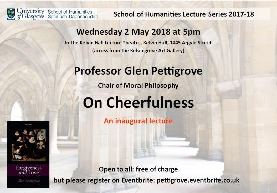 Glen Pettigrove inaugural lecture 020518