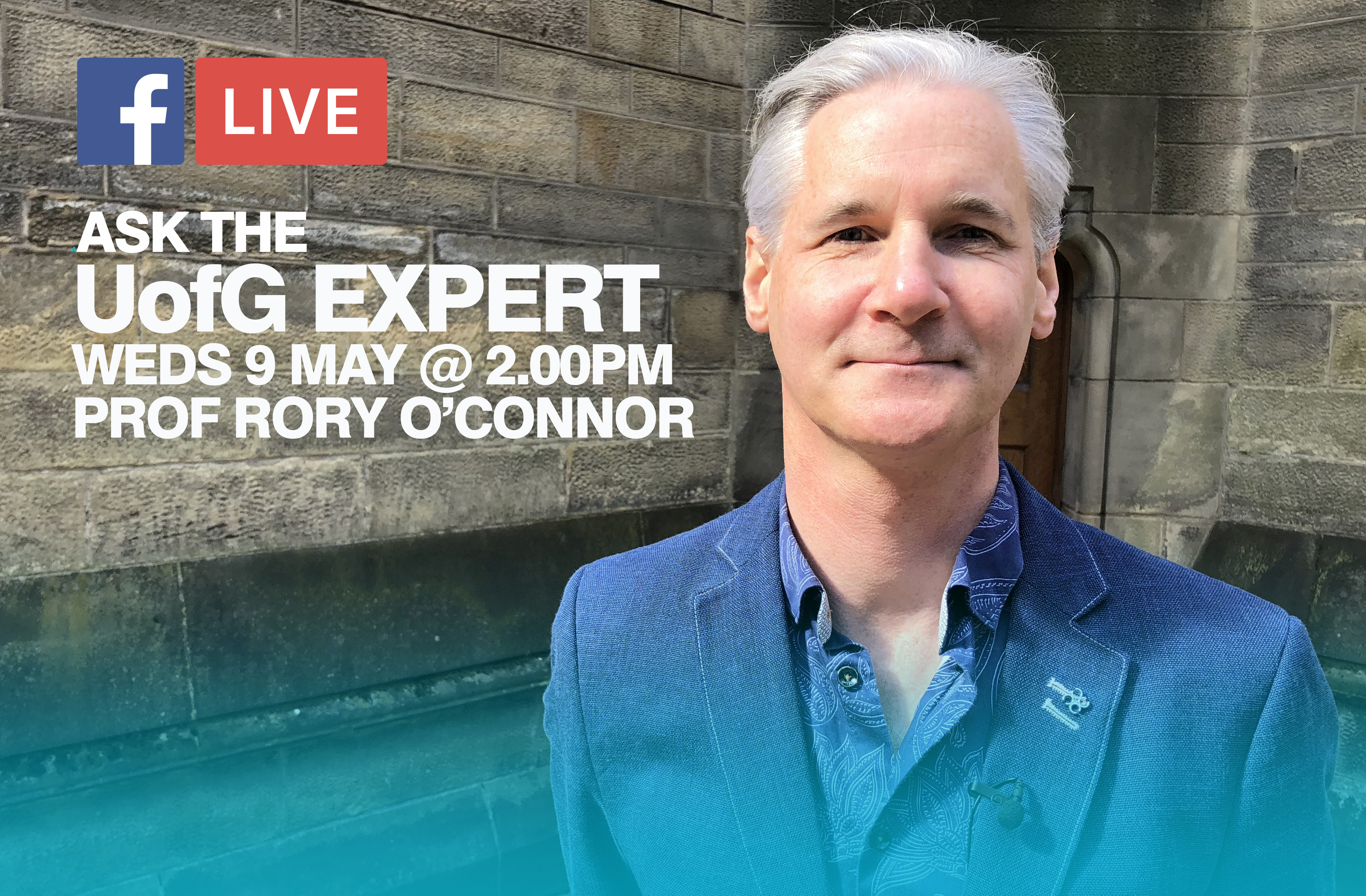 Rory O'Connor Facebook Live promo