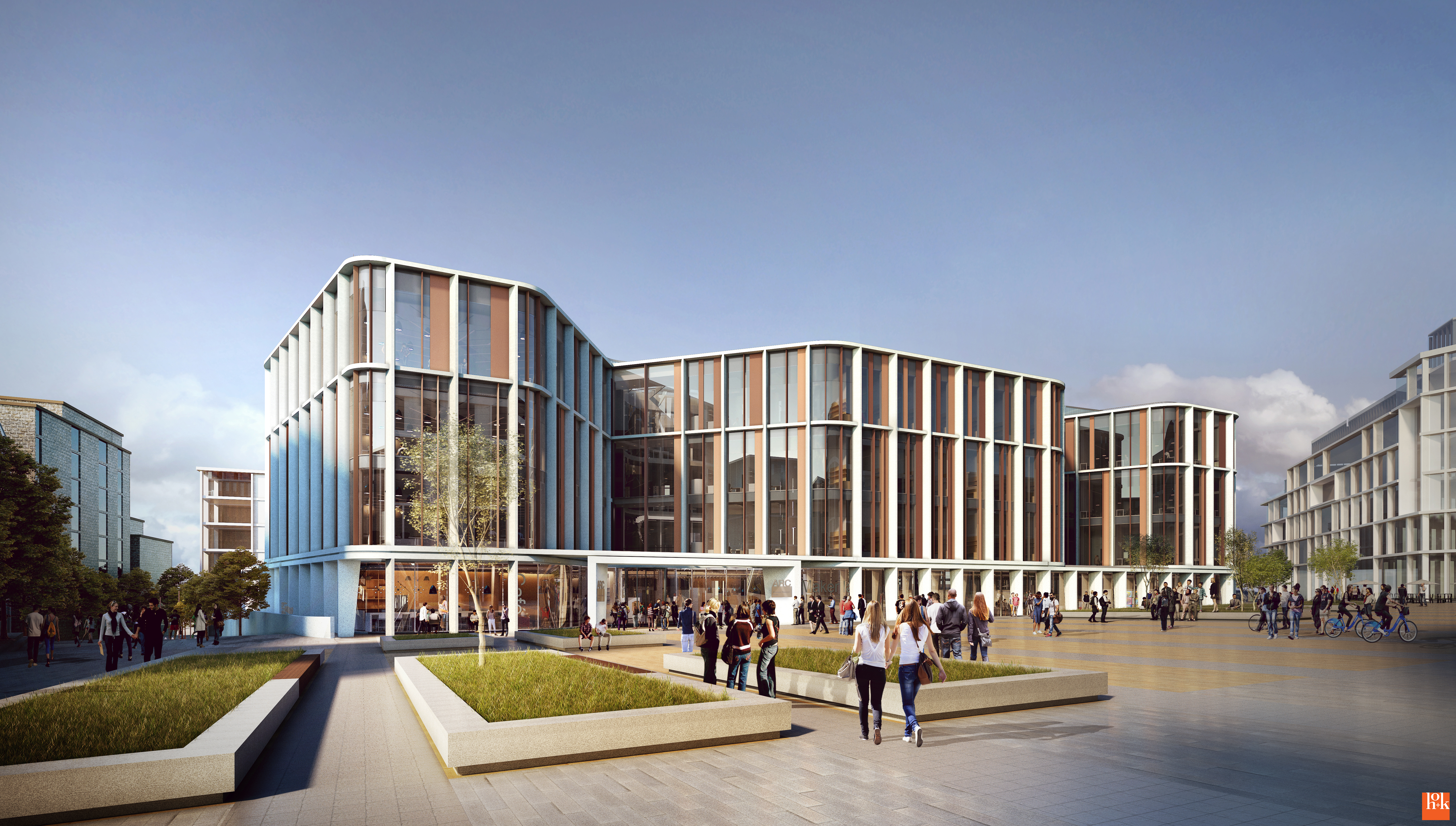 Artists Impression of the exterior of the Advanced Research Centre (HOK)