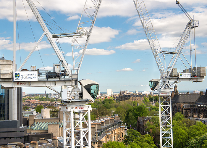 Crane on L&T site