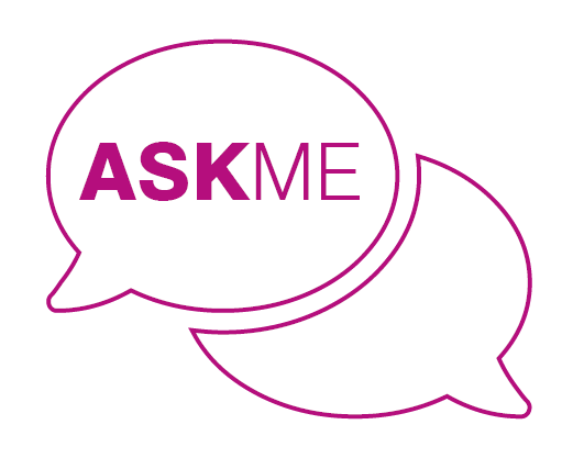 Ask Me speech bubble