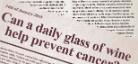 Newspaper headlines about health