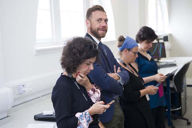 Delegates at the UNIVERSEUM conference, Object Journeys study day, 11 June 2018.