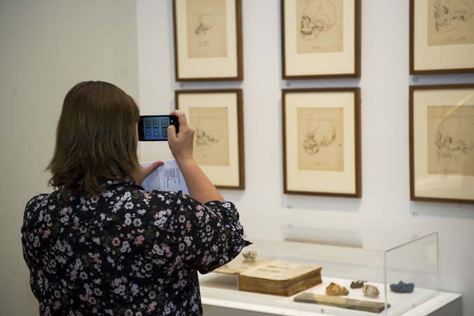 Delegates at the UNIVERSEUM conference, Object Journeys study day, Hunterian Art Gallery, 12 June 2018.