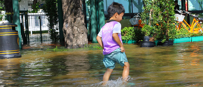 flooded street