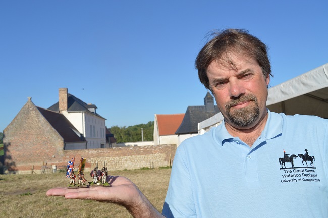 Professor Tony Pollard launches The Great Game: Waterloo Replayed on July 16 at the site of the Battle of Waterloo