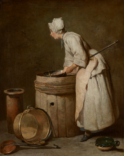 Jean-Siméon Chardin, The Scullery Maid, 1738 © The Hunterian, University of Glasgow.