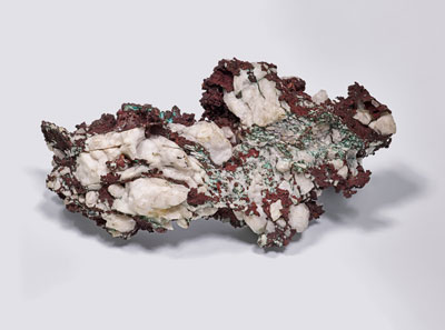 Copper, intergrown with white quartz © The Hunterian, University of Glasgow.