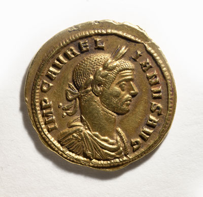 Double Aureus of Aurelian, 270–75 CE, © The Hunterian, University of Glasgow.