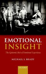 Emotional insightBlack and red book cover - the top a black-and-white movie still with men in formal/lab-wear discussing around a desk, the bottom a solid red colour with title 'Emotional Insight'