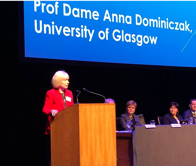 Prof Dame Anna Dominiczak at the Precision Medicine Scotland Summit