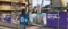 UoG branded hoardings around LTH site