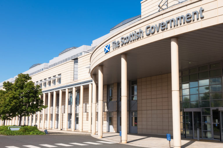 The Scottish Government building on Victoria Quay in Leith, Edinburgh. The building was officially opened in 1996.768x512px