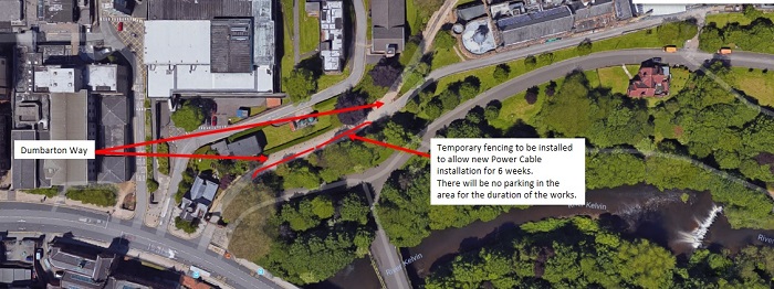 Google Map image of Dumbarton Way parking restrictions 700x300