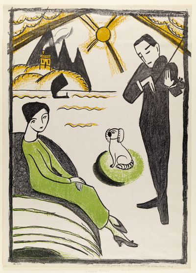 Gabriele Munter, Poster for Gabriele Munter Exhibition, Copenhagen, 1918.