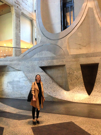 Dr Alexandra Ross in Zeitz MOCAA, Cape Town