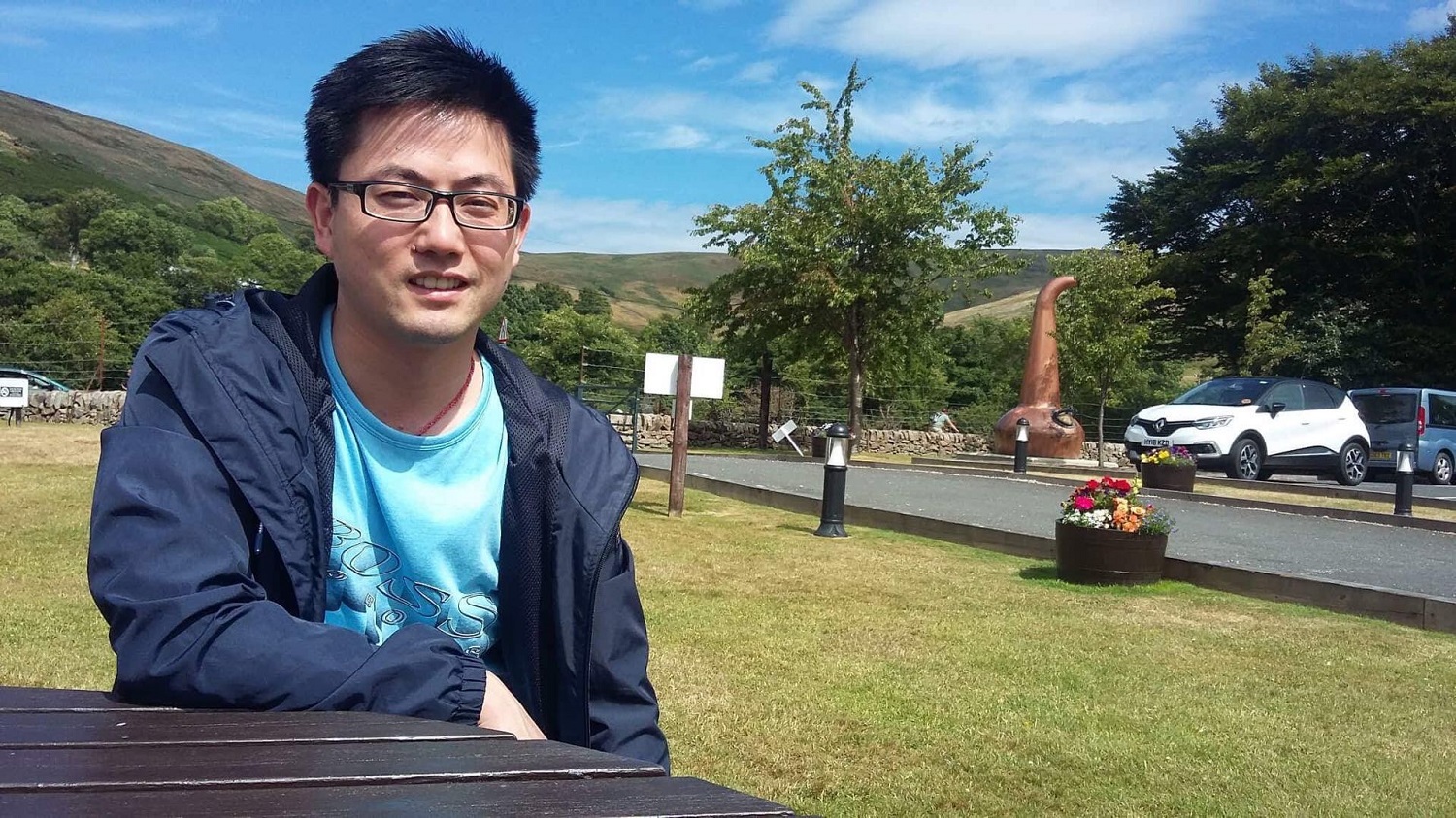 PhD Student Testimonials - photo of student outdoors in Scotland