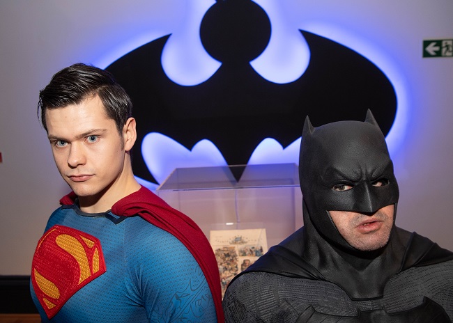 Superman and Batman at Night at the Museum: Comics Scotland 