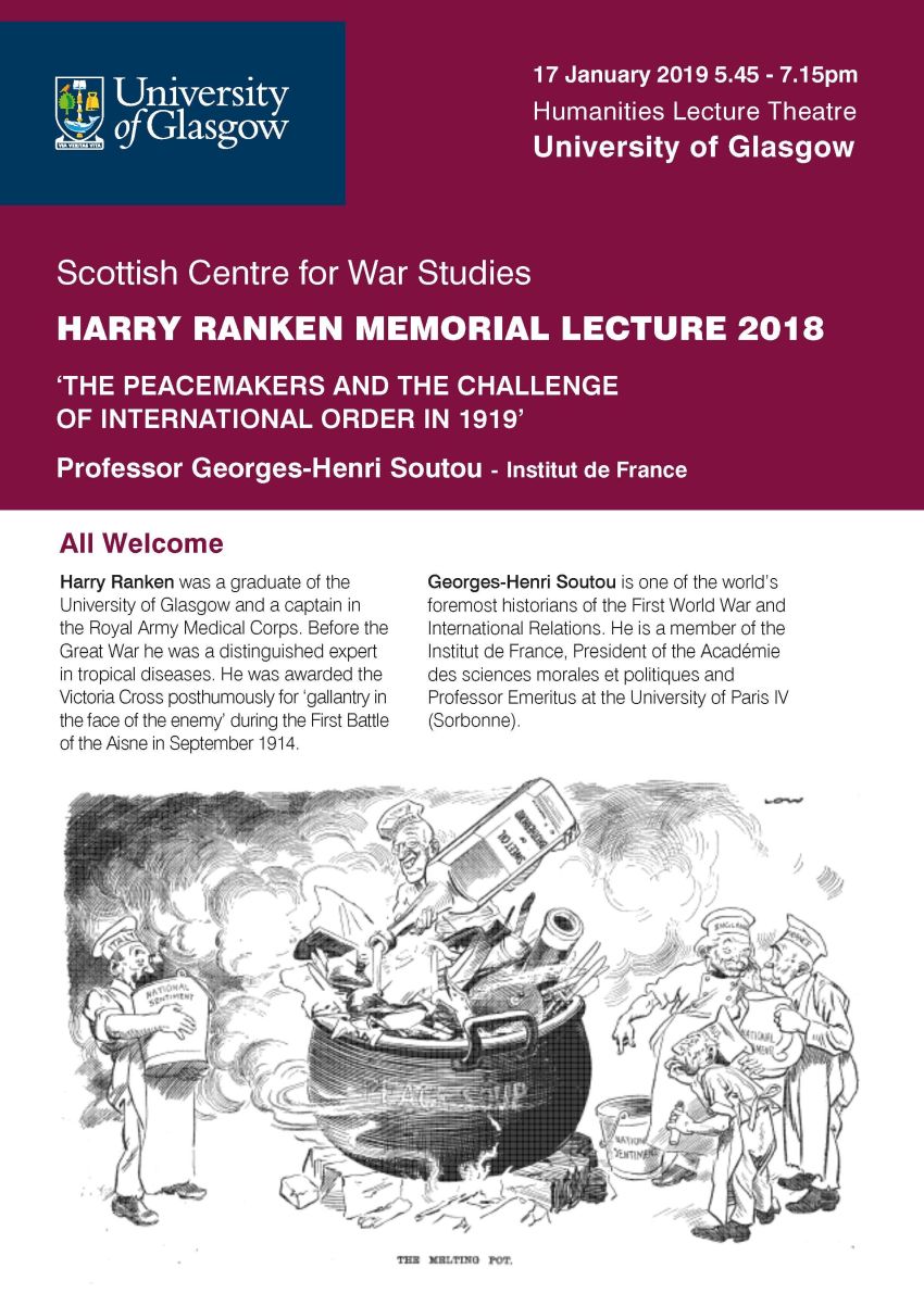 Harry Ranken Memorial Lecture 2019