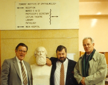 Lee, Kirkness, Naumann and bust of Tennent in Ophthalmology