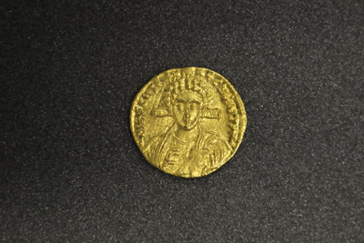 Justinian II (second reign), solidus, 705, gold, Constantinople.