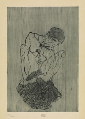 Egon Schiele, Kummernis (Sorrow), 1914.