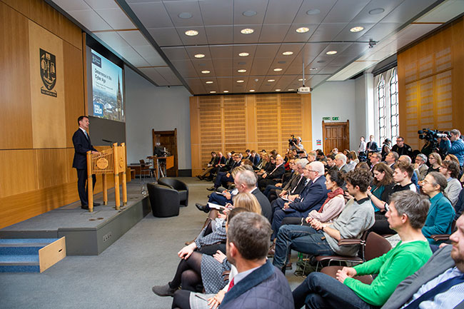 Jeremy Hunt with audience 650