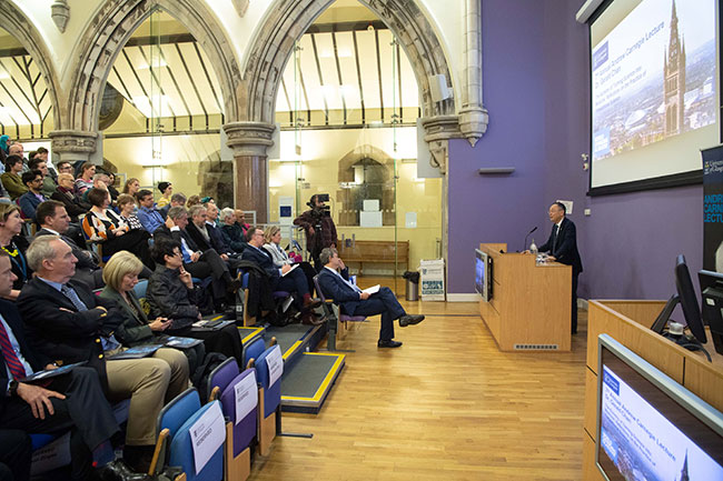 Dr Gerald Chan delivers Carnegie lecture 650