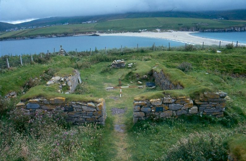 Ruins of the church on St Ninian's Isle, Shetland
