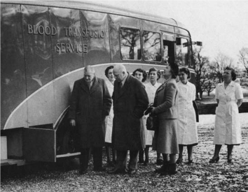 Bus for Mobile Blood transfusion 1952 Rachel Green