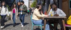 Students in Ashton Lane