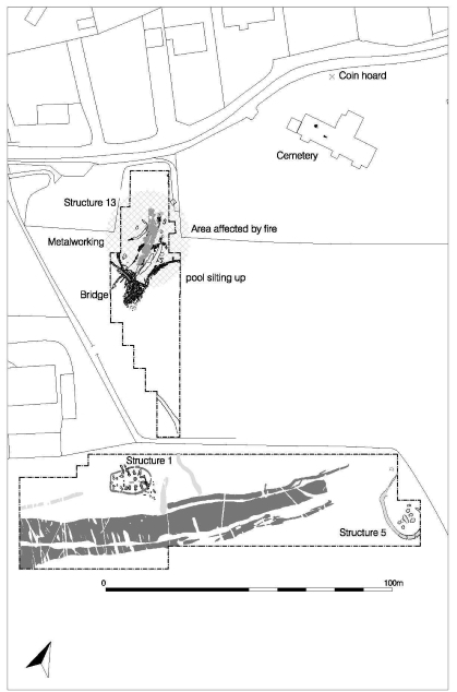 Plan of Portmahomack in period 3