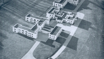 Canniesburn Hospital from the air with permission GGHB Archives
